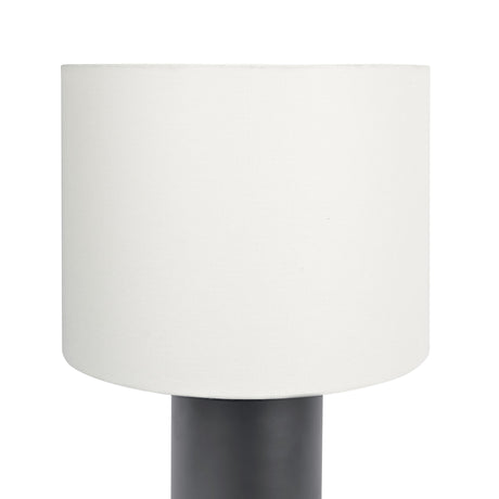 Aura Black Table Lamp with On/Off Switch Black Block Base by Ashcroft Furniture at Eve Furniture