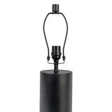 Aura Black Table Lamp with On/Off Switch Black Block Base by Ashcroft Furniture at Eve Furniture