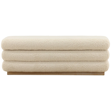 Aura Storage Bench, Cream by Dovetail at Eve Furniture