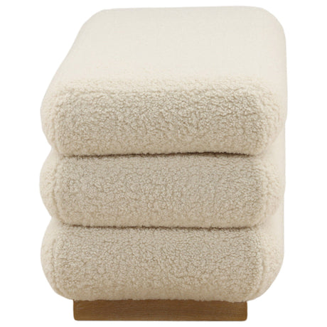 Aura Storage Bench, Cream by Dovetail at Eve Furniture