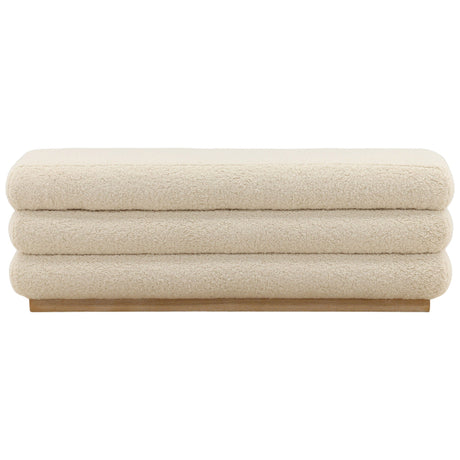 Aura Storage Bench, Cream by Dovetail at Eve Furniture