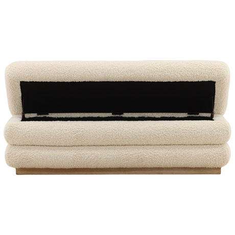 Aura Storage Bench, Cream by Dovetail at Eve Furniture
