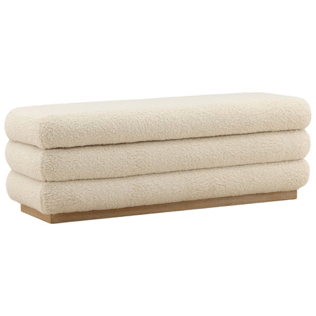 Aura Storage Bench, Cream by Dovetail at Eve Furniture