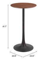 Auray Brown Bar Table by Zuomod at Eve Furniture