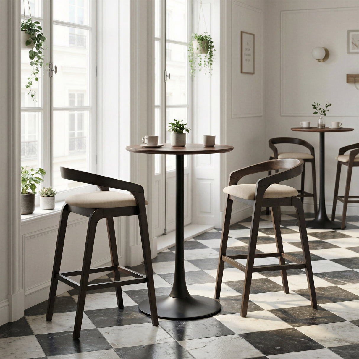 Auray Brown Bar Table by Zuomod at Eve Furniture