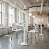 Auray White Bar Table by Zuomod at Eve Furniture