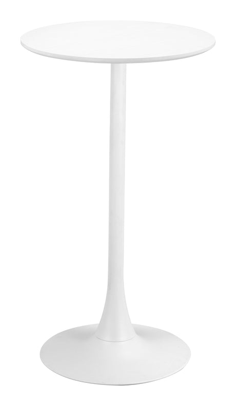 Auray White Bar Table by Zuomod at Eve Furniture