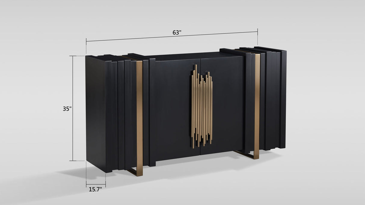Aurea Black Sideboard by New Era Innovations at Eve Furniture