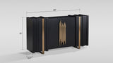 Aurea Black Sideboard by New Era Innovations at Eve Furniture