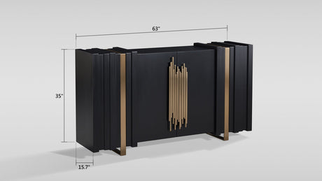 Aurea Black Sideboard by New Era Innovations at Eve Furniture