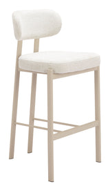 Aurea Light Gray Barstool (Set of 2) by Zuomod at Eve Furniture