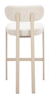 Aurea Light Gray Barstool (Set of 2) by Zuomod at Eve Furniture
