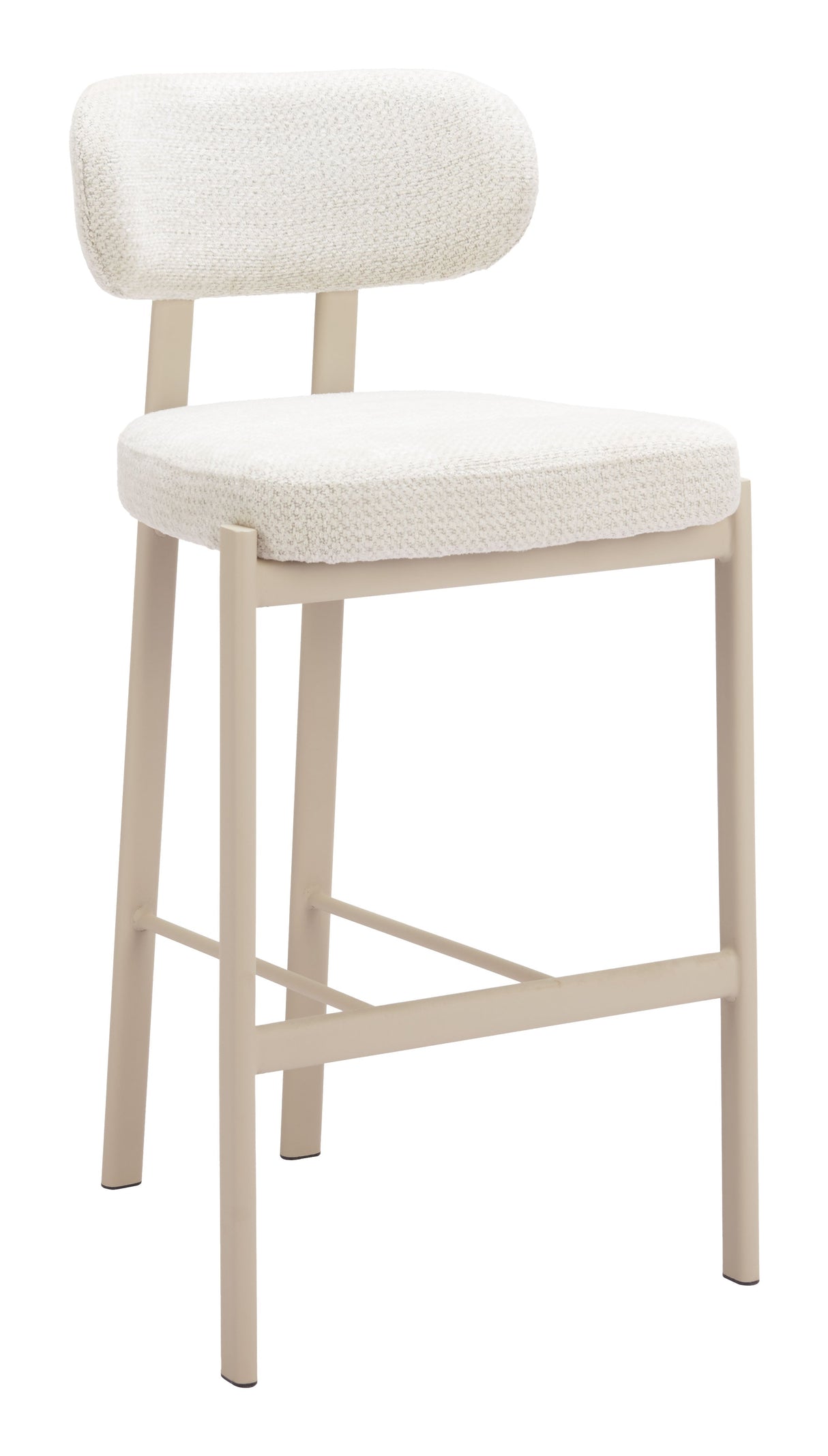 Aurea Light Gray Barstool (Set of 2) by Zuomod at Eve Furniture