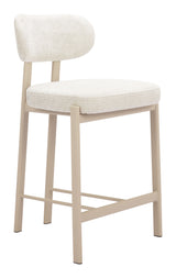 Aurea Light Gray Counter Stool (Set of 2) by Zuomod at Eve Furniture