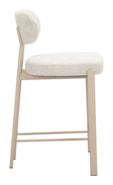 Aurea Light Gray Counter Stool (Set of 2) by Zuomod at Eve Furniture