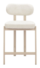 Aurea Light Gray Counter Stool (Set of 2) by Zuomod at Eve Furniture