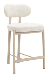Aurea Light Gray Counter Stool (Set of 2) by Zuomod at Eve Furniture