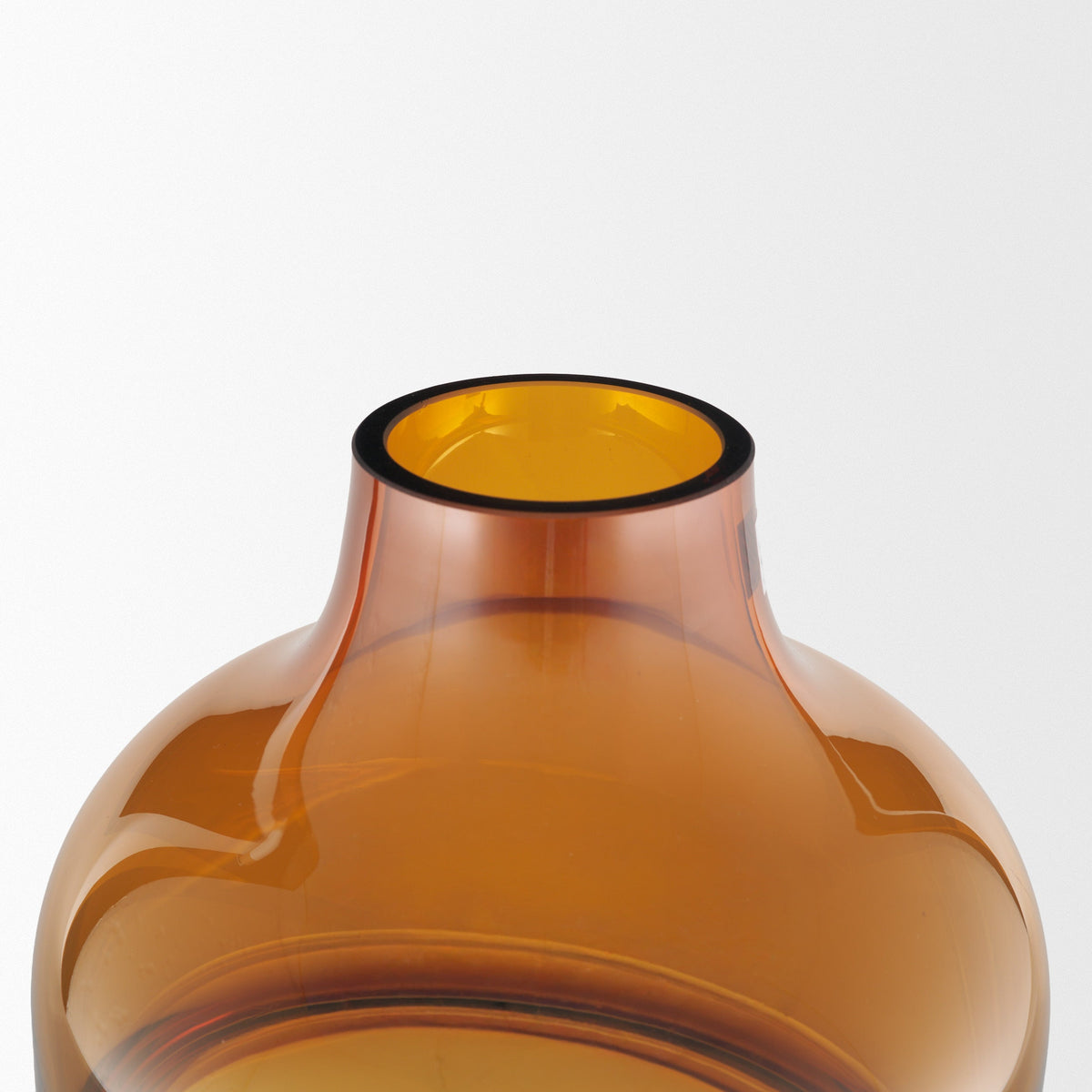 Aurel Tall Orange Glass Vase by Mercana at Eve Furniture