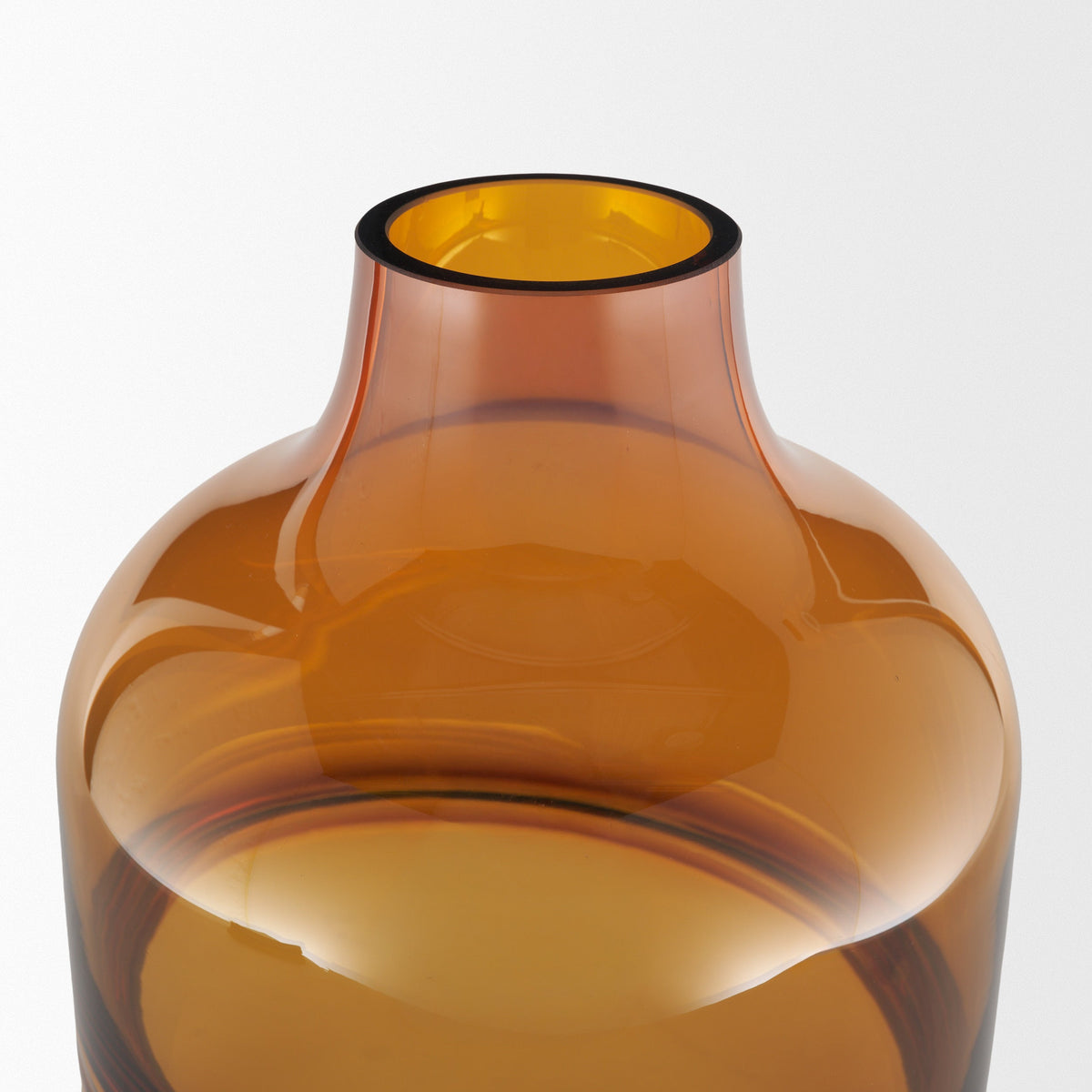 Aurel Tall Orange Glass Vase by Mercana at Eve Furniture
