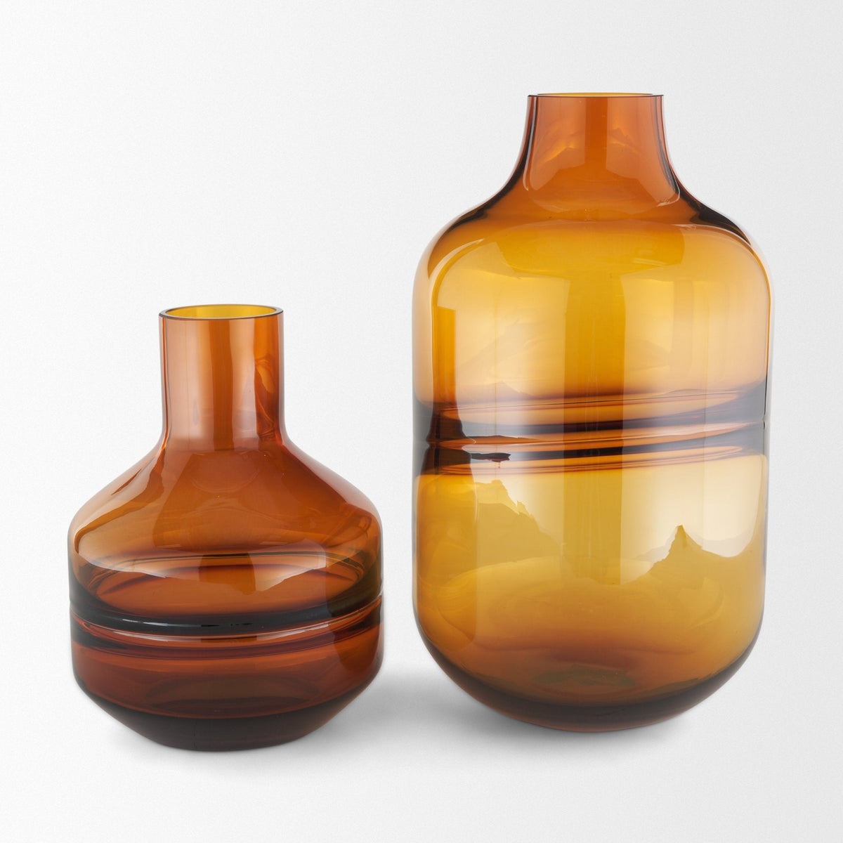 Aurel Tall Orange Glass Vase by Mercana at Eve Furniture