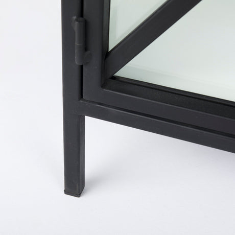 Aurelia Two Door Glass Cabinet by Mercana at Eve Furniture