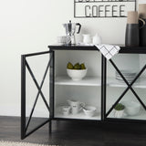 Aurelia Two Door Glass Cabinet by Mercana at Eve Furniture