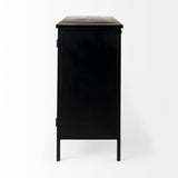 Aurelia Two Door Glass Cabinet by Mercana at Eve Furniture