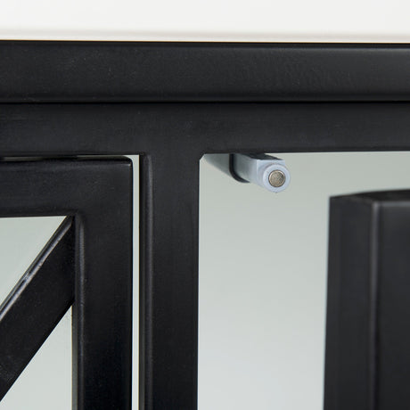 Aurelia Two Door Glass Cabinet by Mercana at Eve Furniture