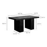 Aurelius Black 2 Outdoor Dining Table by MOES at Eve Furniture