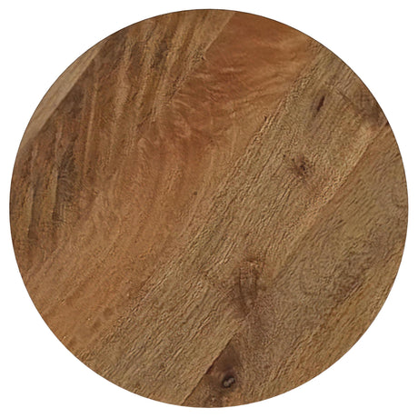 Aureo Wild Honey Round Solid Wood Accent Side Table by Coaster at Eve Furniture