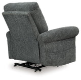 Aureta Charcoal Power Lift Recliner by Ashley at Eve Furniture
