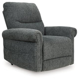 Aureta Charcoal Power Lift Recliner by Ashley at Eve Furniture