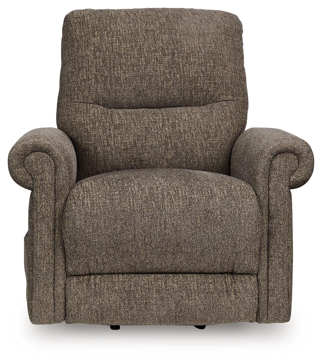 Aureta Earth Power Lift Recliner by Ashley at Eve Furniture