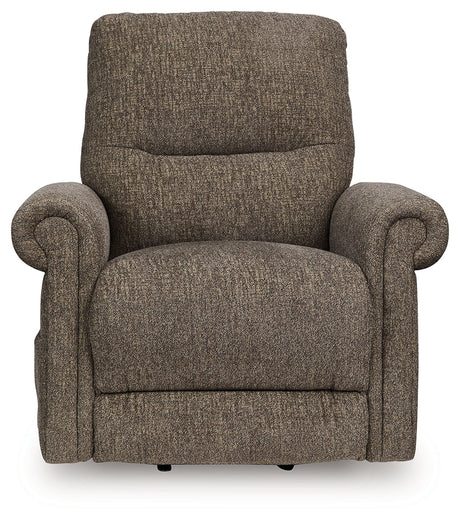 Aureta Earth Power Lift Recliner by Ashley at Eve Furniture