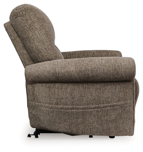 Aureta Earth Power Lift Recliner by Ashley at Eve Furniture