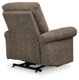 Aureta Earth Power Lift Recliner by Ashley at Eve Furniture