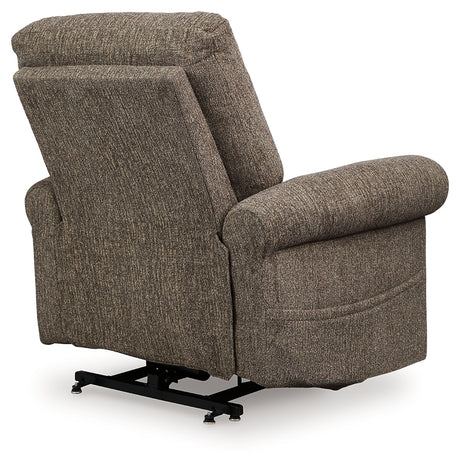 Aureta Earth Power Lift Recliner by Ashley at Eve Furniture
