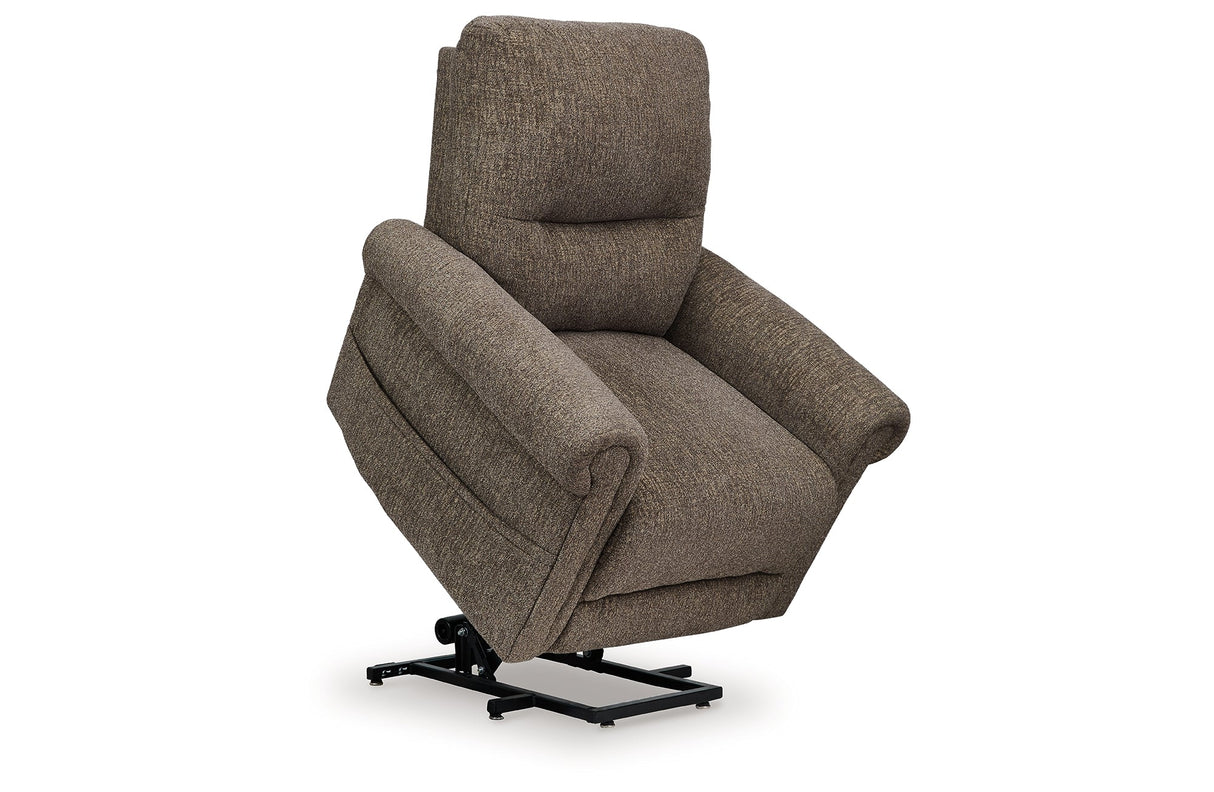 Aureta Earth Power Lift Recliner by ASHLEY FURNITURE at Eve Furniture