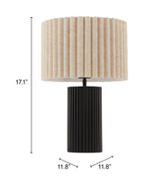 Aurora Beige & Black Table Lamp by Zuomod at Eve Furniture