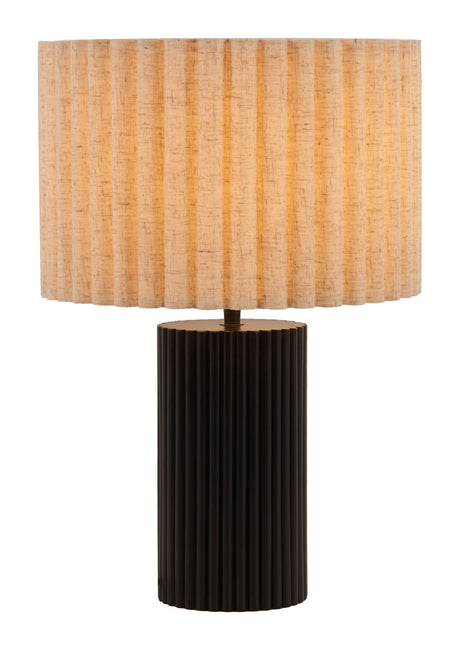 Aurora Beige & Black Table Lamp by Zuomod at Eve Furniture