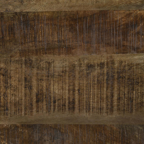 Aurora Natural/Black Round Accent Table with Drum Base by Coaster at Eve Furniture