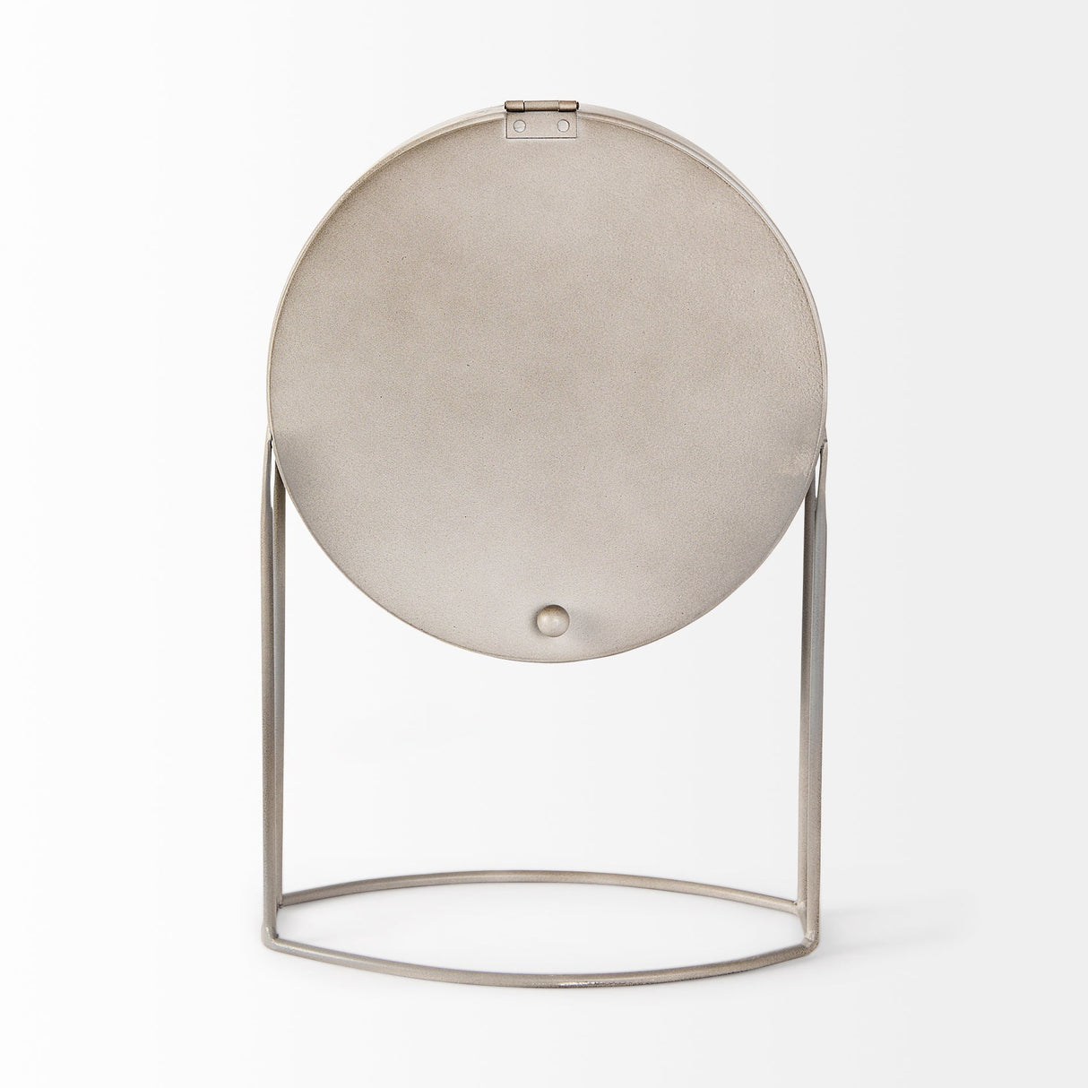 Aurus Matte Gray Metal Table Clock by Mercana at Eve Furniture