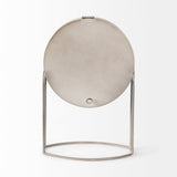 Aurus Matte Gray Metal Table Clock by Mercana at Eve Furniture