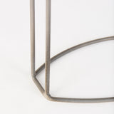 Aurus Matte Gray Metal Table Clock by Mercana at Eve Furniture