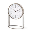 Aurus Matte Gray Metal Table Clock by Mercana at Eve Furniture