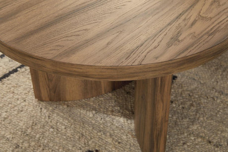 Austanny Warm Brown Coffee Table and 2 End Tables by Ashley at Eve Furniture