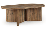 Austanny Warm Brown Coffee Table and 2 End Tables by Ashley at Eve Furniture