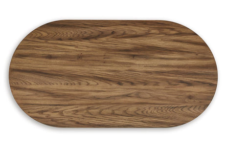 Austanny Warm Brown Coffee Table and 2 End Tables by Ashley at Eve Furniture