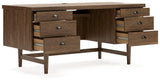 [Special Price] Austanny Warm Brown 67" Home Office Desk by Ashley at Eve Furniture