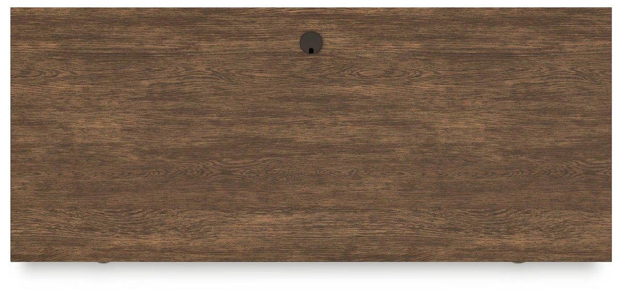 [Special Price] Austanny Warm Brown 67" Home Office Desk by Ashley at Eve Furniture